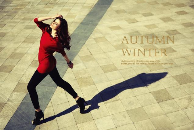 藝術感十足的女款服裝畫冊設計